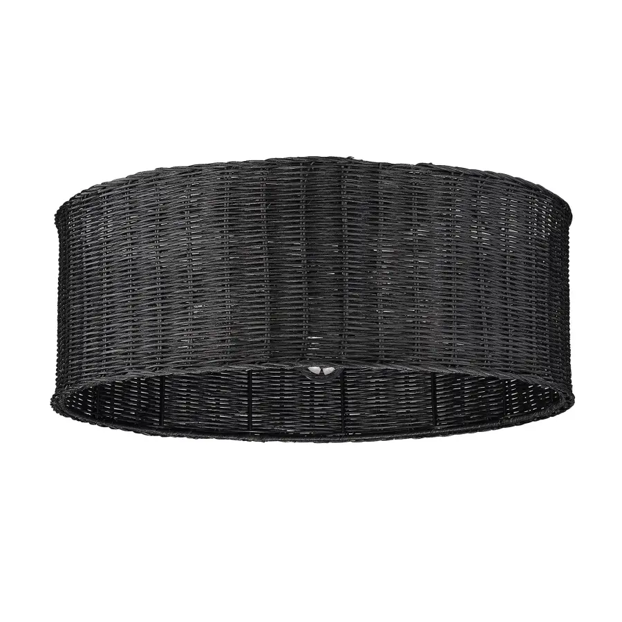 Golden Lighting Erma 5-Light Flush Mount in Matte Black - Image 3