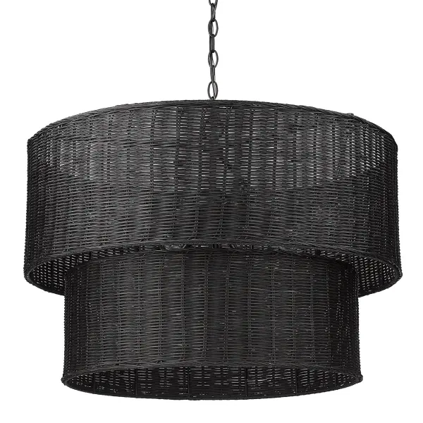 Golden Lighting Erma 9-Light Chandelier in Matte Black - Image 3