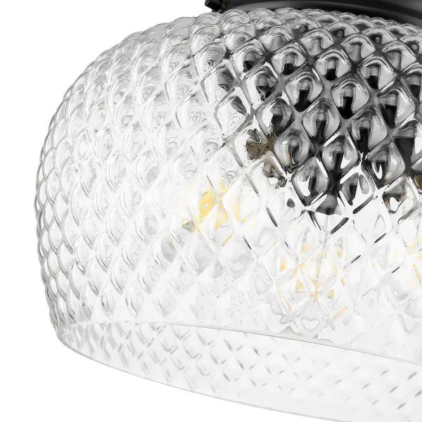 Golden Lighting Adeline 3-Light Flush Mount in Matte Black - Image 4