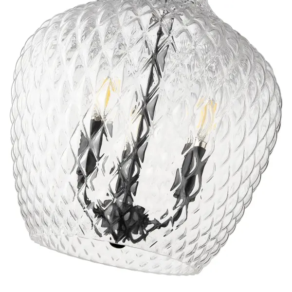 Golden Lighting Adeline 3-Light Pendant in Matte Black - Image 4