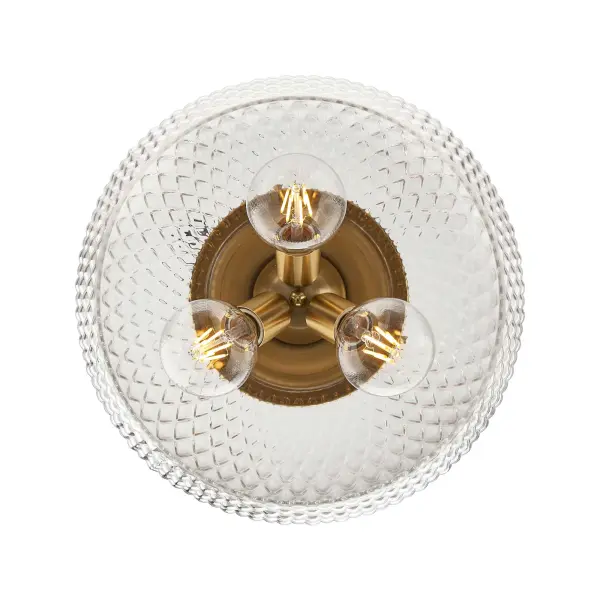 Golden Lighting Adeline 3-Light Semi-Flush Mount in Modern Brushed Gold - Image 3