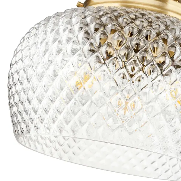 Golden Lighting Adeline 3-Light Semi-Flush Mount in Modern Brushed Gold - Image 4