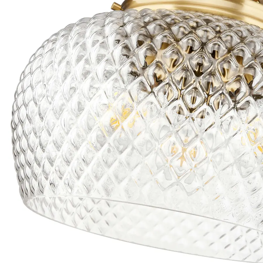 Golden Lighting Adeline 3-Light Semi-Flush Mount in Modern Brushed Gold - Image 4