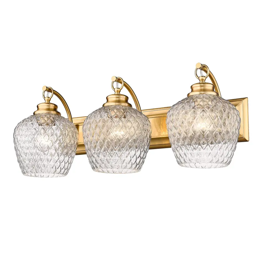 Golden Lighting Adeline 3-Light Vanity in Modern Brushed Gold - Image 1