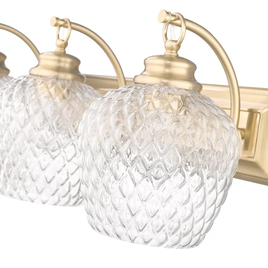 Golden Lighting Adeline 3-Light Vanity in Modern Brushed Gold - Image 3