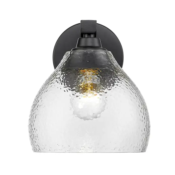 Golden Lighting Ariella 1-Light Wall Sconce in Matte Black - Image 1