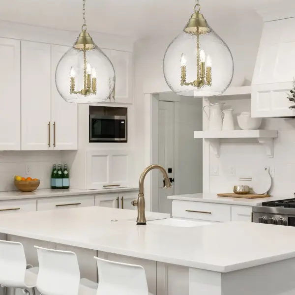 Golden Lighting Ariella 3-Light Pendant in Brushed Champagne Brass - Image 2