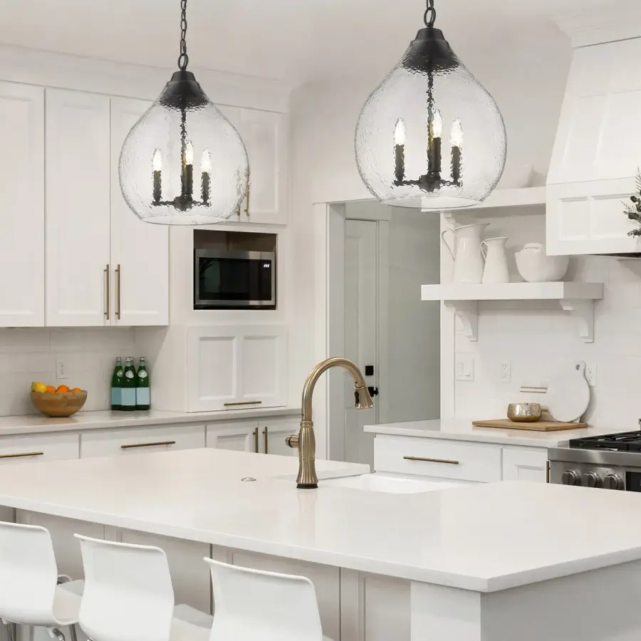Golden Lighting Ariella 3-Light Pendant in Matte Black - Image 2