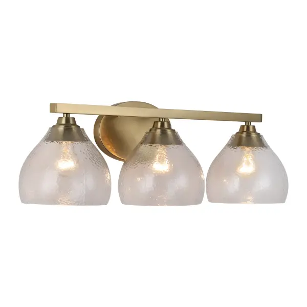 Golden Lighting Ariella 3-Light Vanity in Brushed Champagne Brass - Image 1