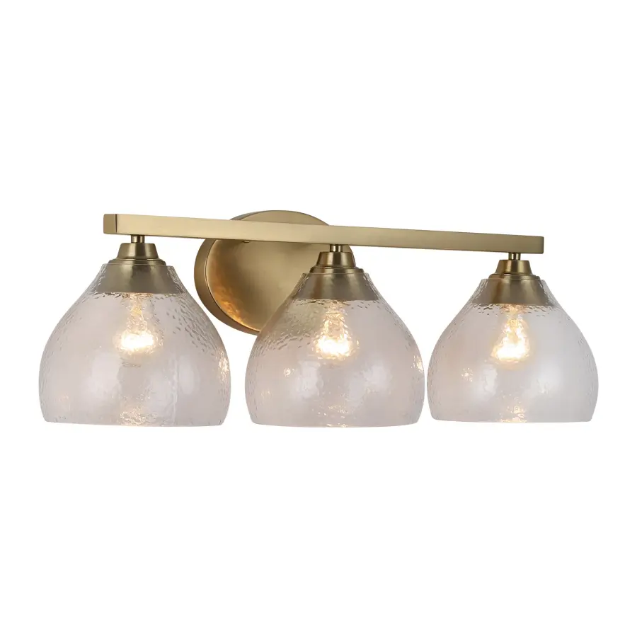 Golden Lighting Ariella 3-Light Vanity in Brushed Champagne Brass - Image 1