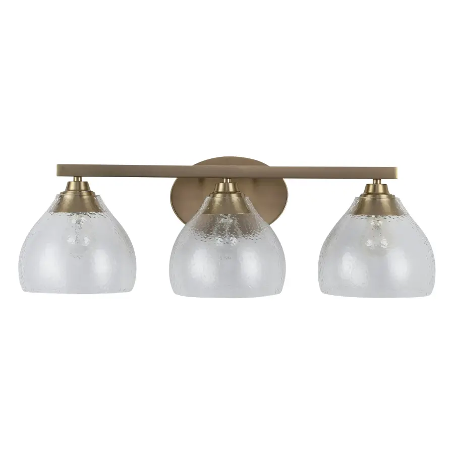 Golden Lighting Ariella 3-Light Vanity in Brushed Champagne Brass - Image 2