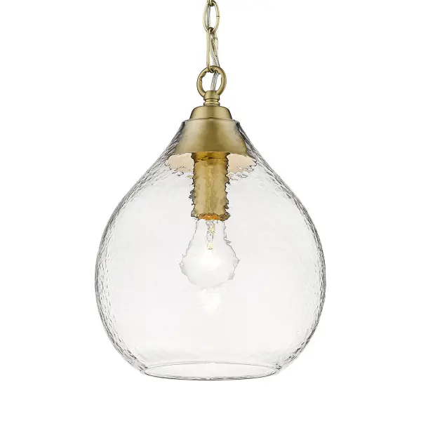 Golden Lighting Ariella 1-Light Pendant in Brushed Champagne Brass - Image 1