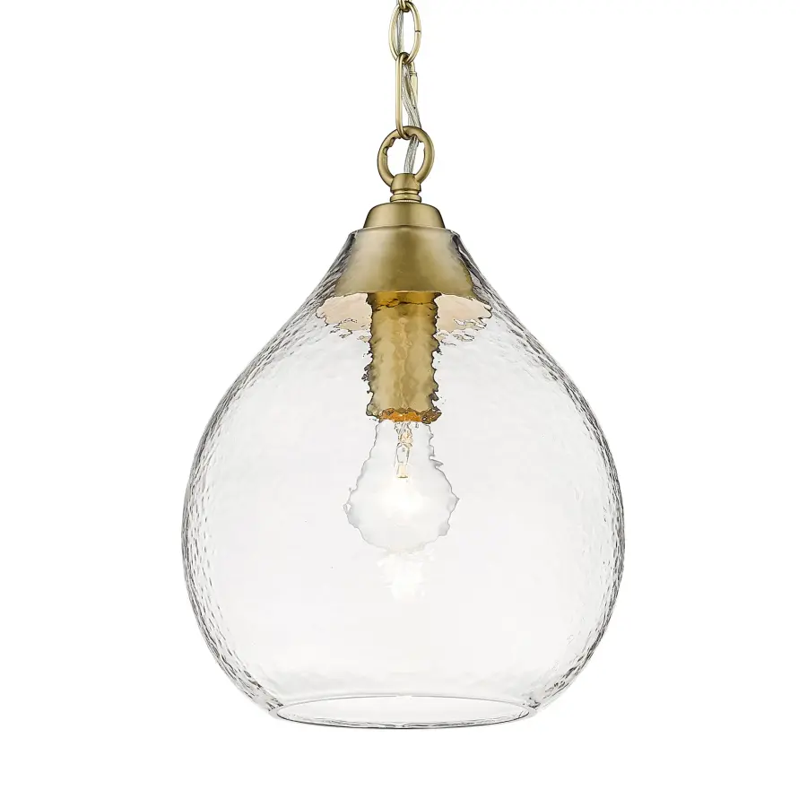 Golden Lighting Ariella 1-Light Pendant in Brushed Champagne Brass - Image 1