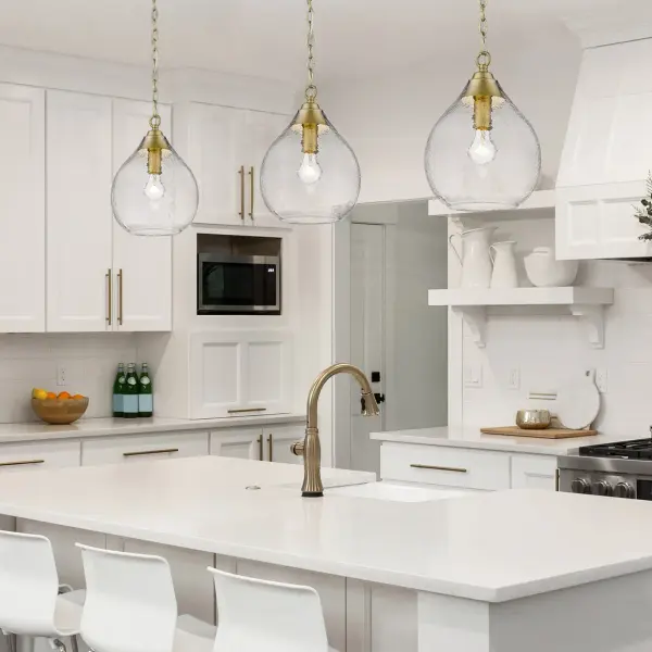 Golden Lighting Ariella 1-Light Pendant in Brushed Champagne Brass - Image 2