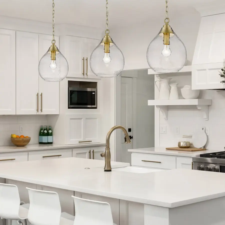 Golden Lighting Ariella 1-Light Pendant in Brushed Champagne Brass - Image 2