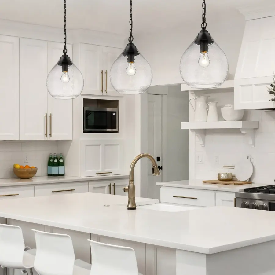 Golden Lighting Ariella 1-Light Pendant in Matte Black - Image 4