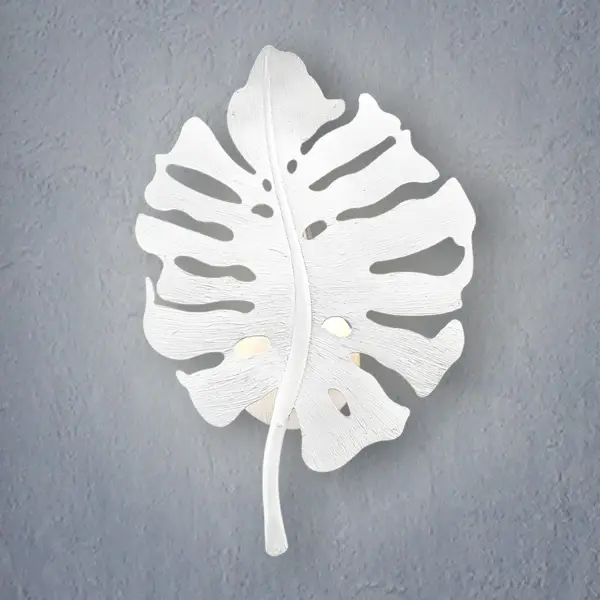 Aruba 1-light Wall Sconce in Textured White Plaster