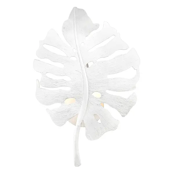 Aruba 1-light Wall Sconce in Textured White Plaster - alternate view