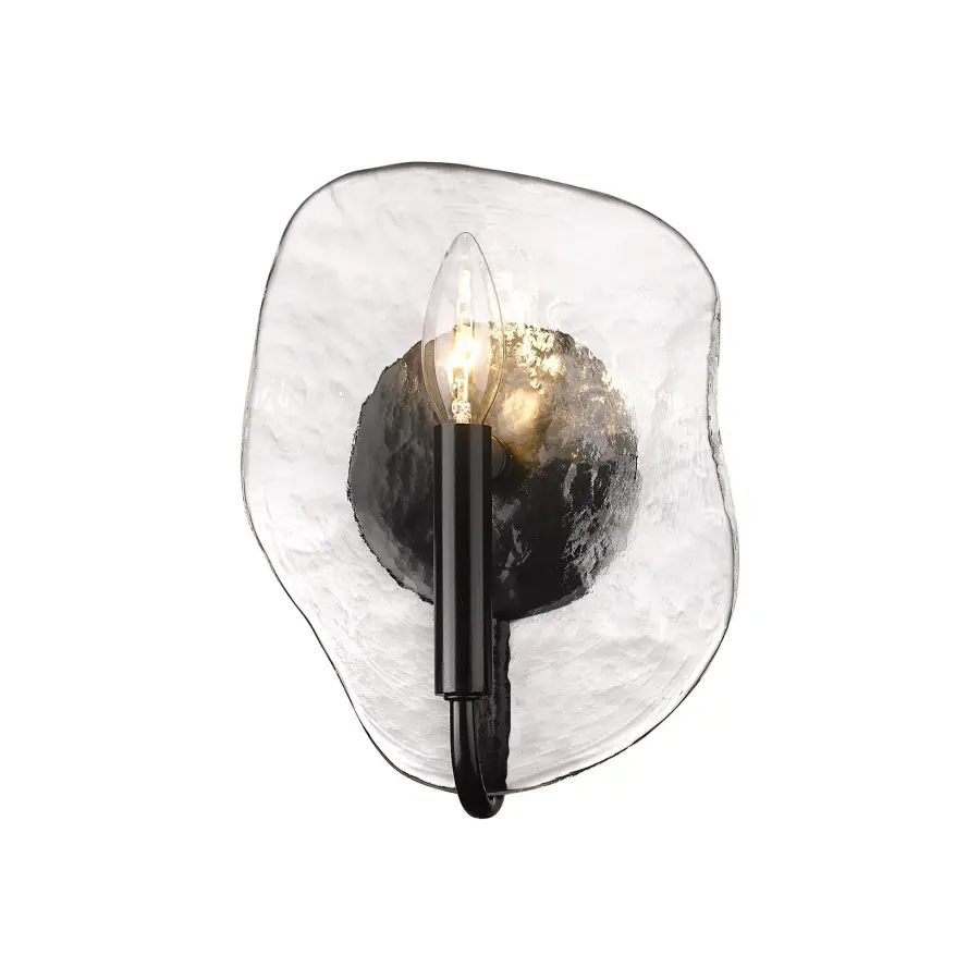 Golden Lighting Samara 1-Light Wall Sconce in Matte Black - Image 1