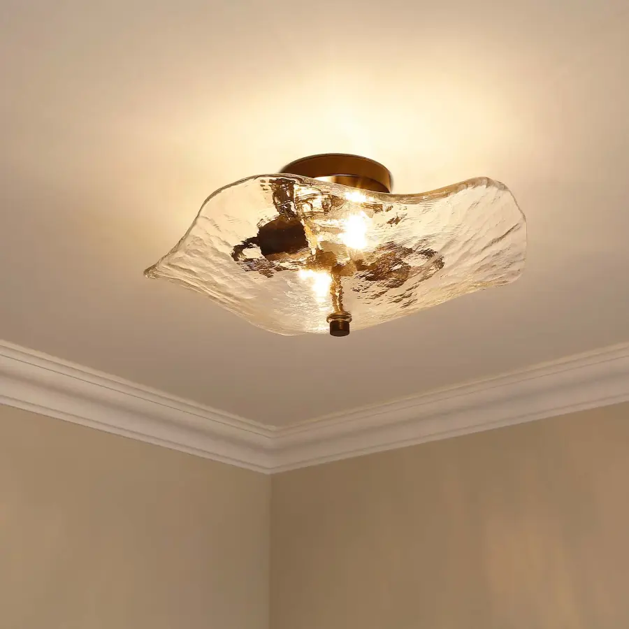 Samara Two Light Semi-Flush Mount in Matte Black - Image 5