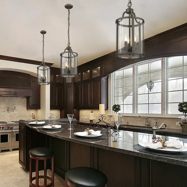 Payton Three Light Pendant in Rubbed Bronze - Image 4