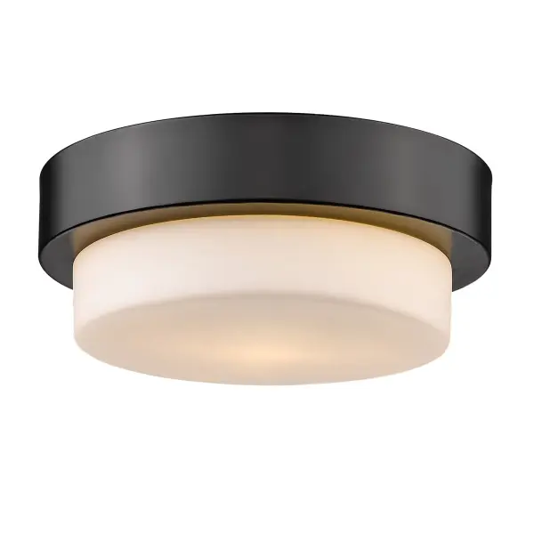 Morgan One Light Flush Mount in Matte Black - Image 3
