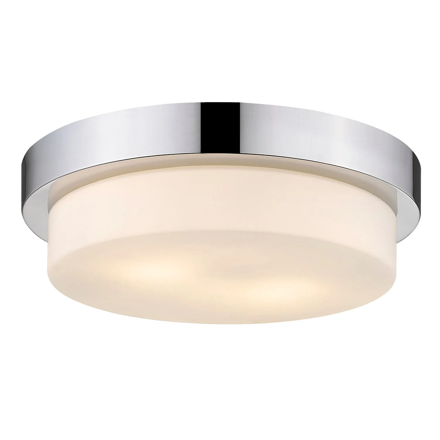 Morgan Two Light Flush Mount in Chrome