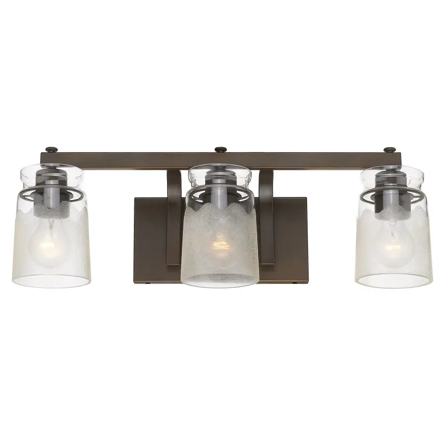 Travers Three Light Vanity Light in Rubbed Bronze - Image 2