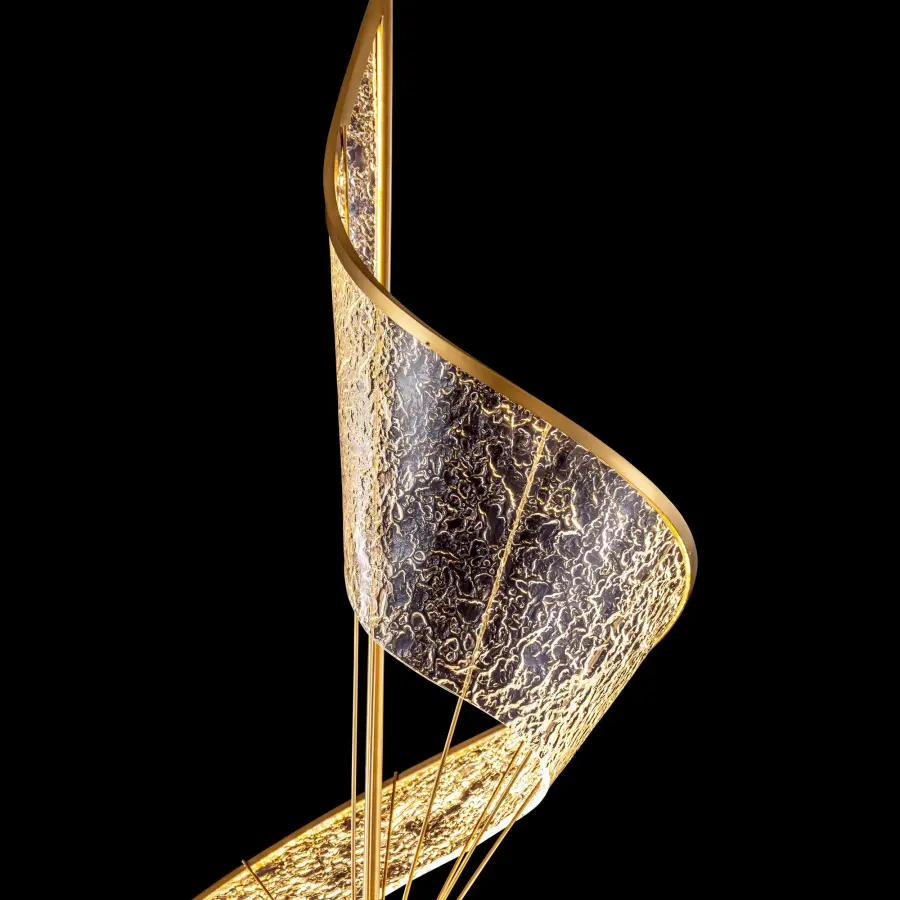 Ziva Aurora Integrated LED 71" Pendant in Brushed Champagne - Image 3