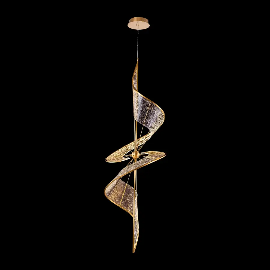 Ziva Aurora Integrated LED 71" Pendant in Brushed Champagne - Image 5