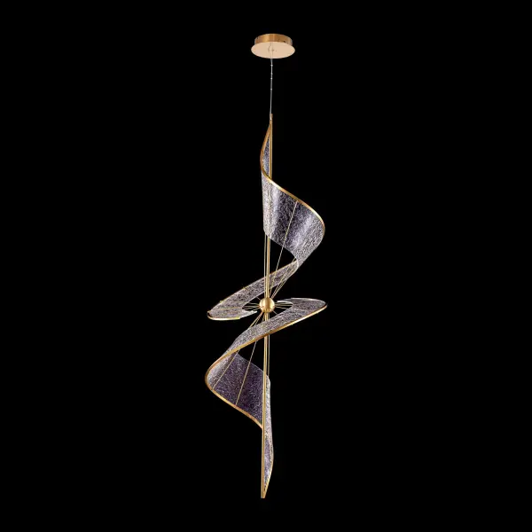 Ziva Aurora Integrated LED 71" Pendant in Brushed Champagne - Image 6