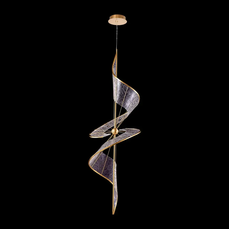 Ziva Aurora Integrated LED 71" Pendant in Brushed Champagne - Image 6