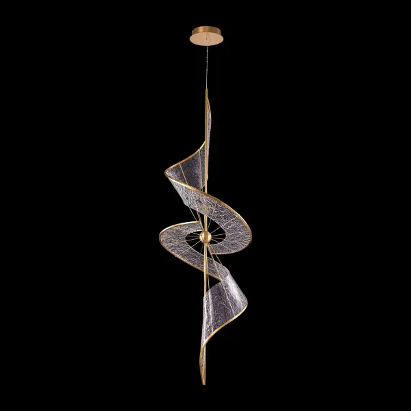 Ziva Aurora Integrated LED 71" Pendant in Brushed Champagne - Image 7