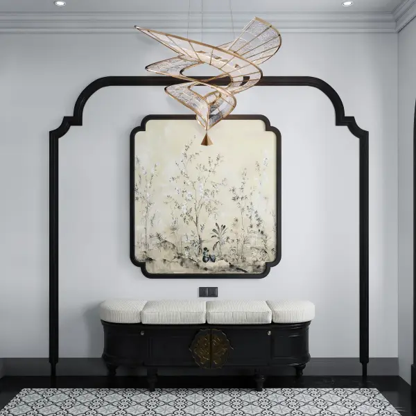 Aurora Integrated LED 36" Pendant in Brushed Champagne - Image 6