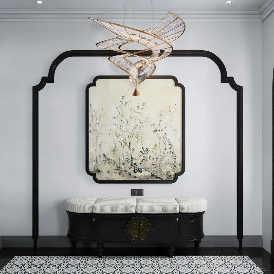Aurora Integrated LED 36" Pendant in Brushed Champagne - Image 6