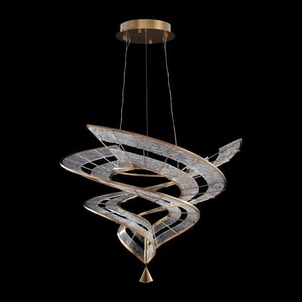 Aurora Integrated LED 36" Pendant in Brushed Champagne - Image 7
