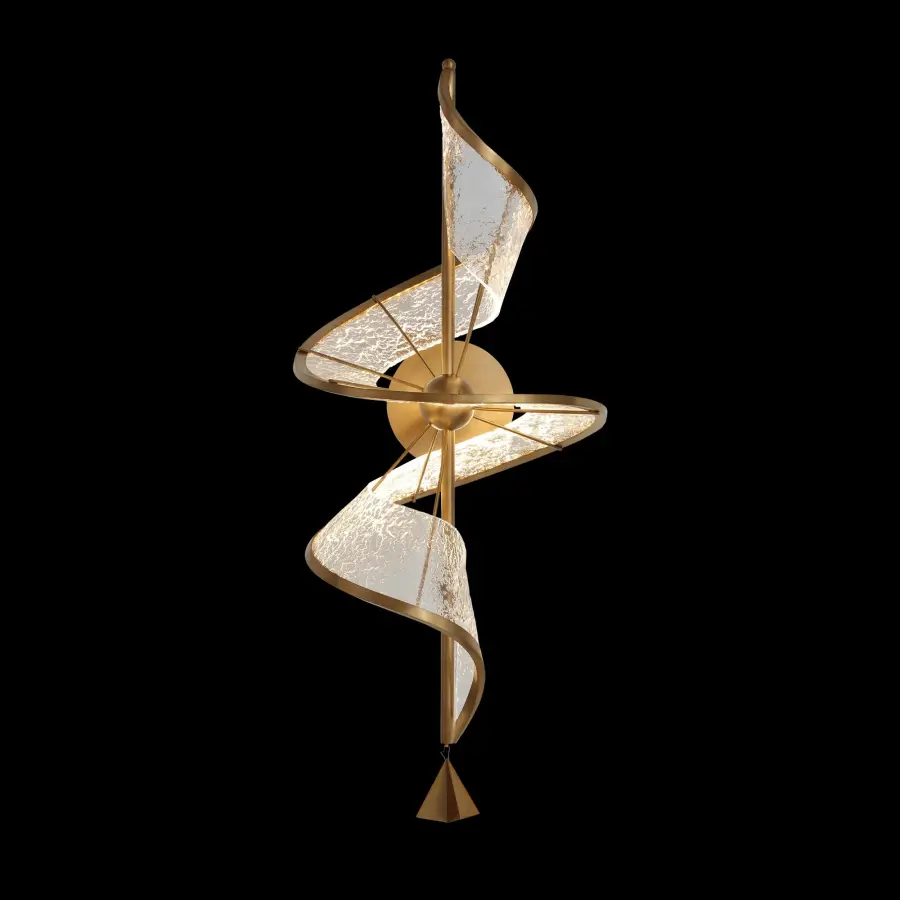 Aurora Integrated LED Wall Sconce in Brushed Champagne - Image 1