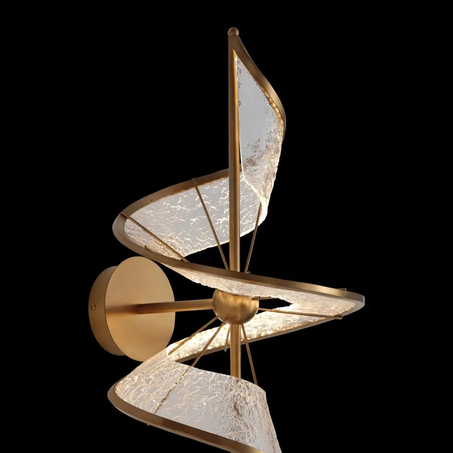 Aurora Integrated LED Wall Sconce in Brushed Champagne - Image 3