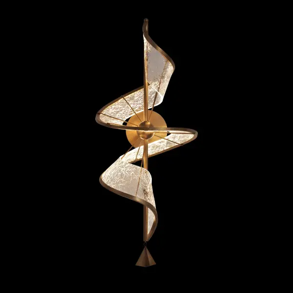 Aurora Integrated LED Wall Sconce in Brushed Champagne - Image 5