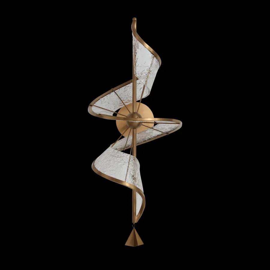 Aurora Integrated LED Wall Sconce in Brushed Champagne - Image 6