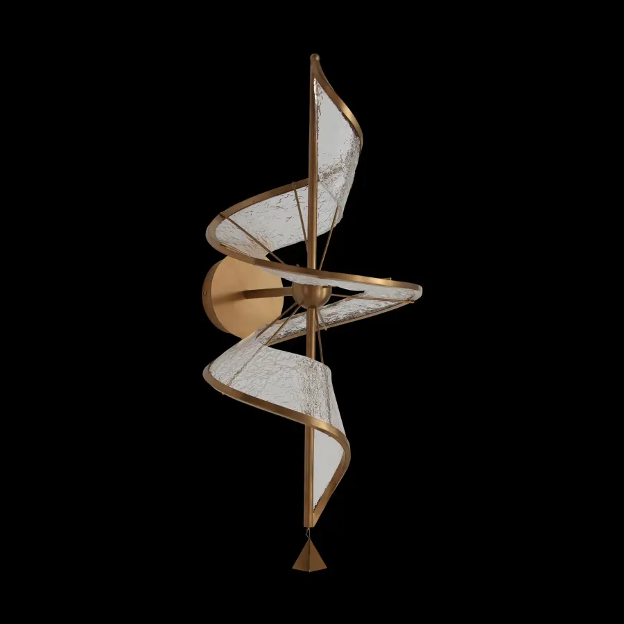 Aurora Integrated LED Wall Sconce in Brushed Champagne - Image 7