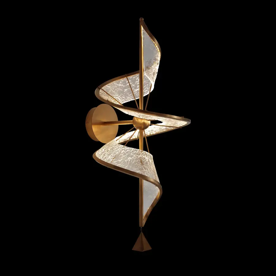 Aurora Integrated LED Wall Sconce in Brushed Champagne - Image 8