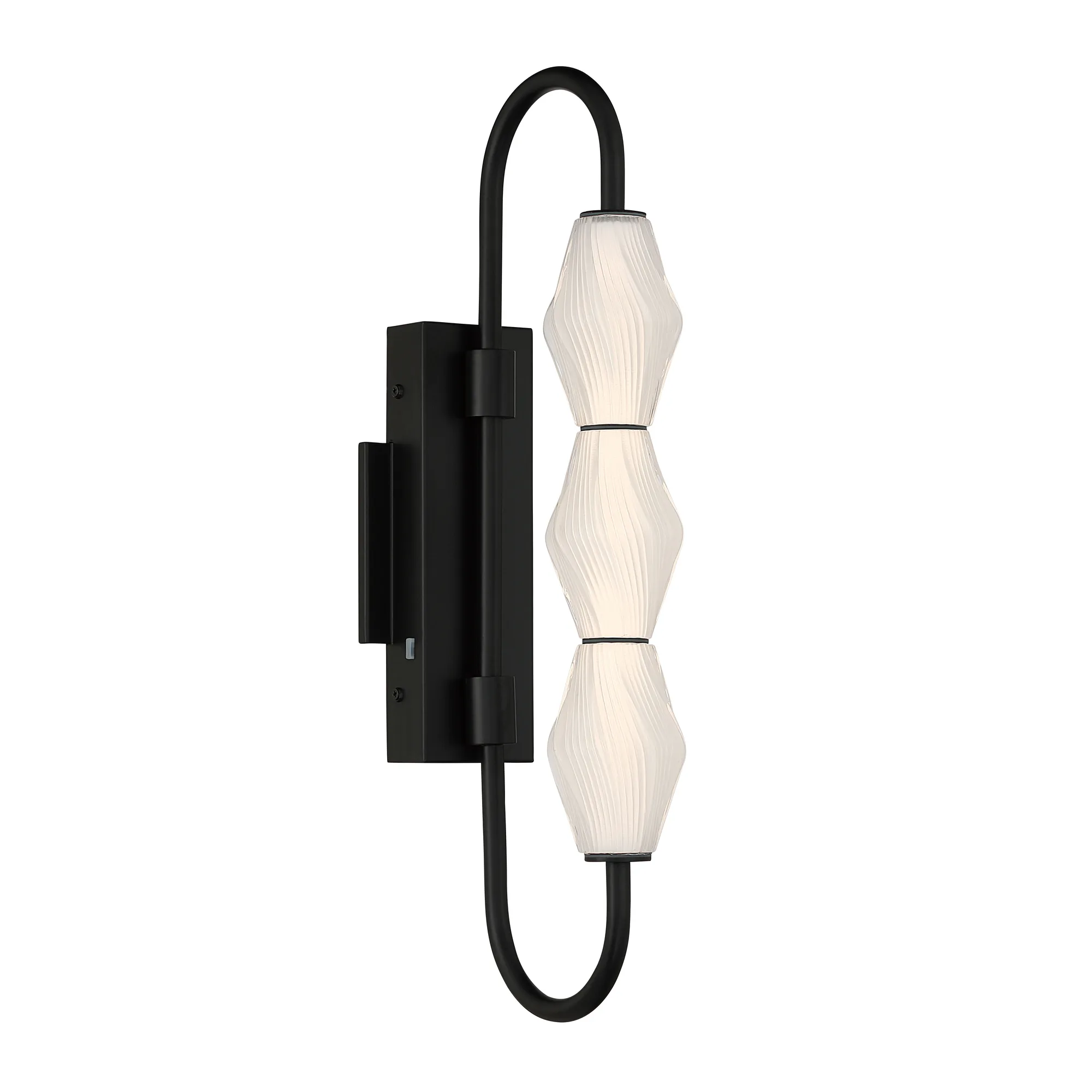 Geode LED Outdoor Wall Mount in Matte Black