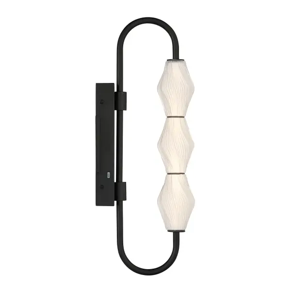 Geode LED Outdoor Wall Mount in Matte Black - Image 4