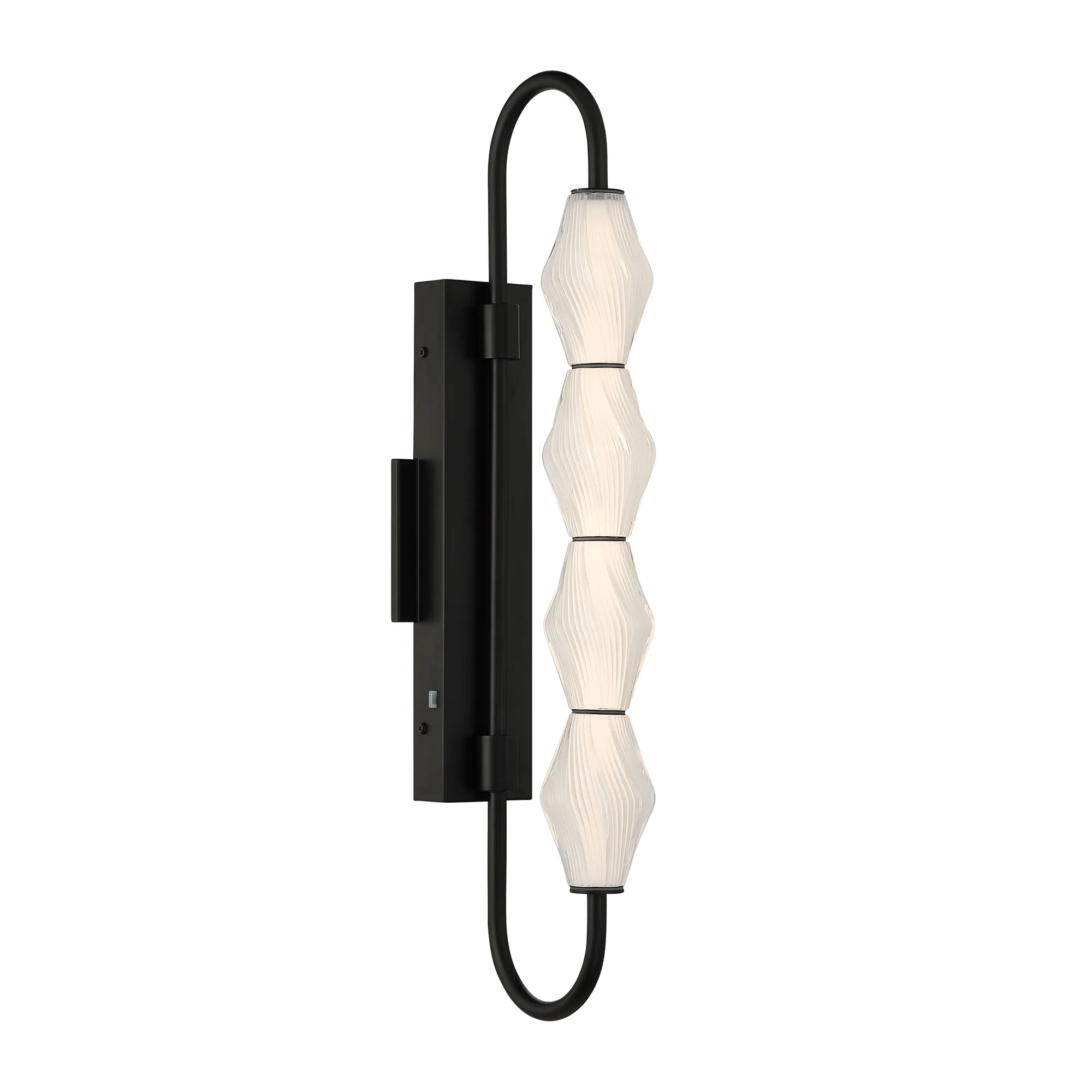 Geode LED Outdoor Wall Mount in Matte Black