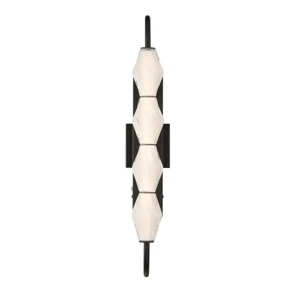 Geode LED Outdoor Wall Mount in Matte Black - Image 3