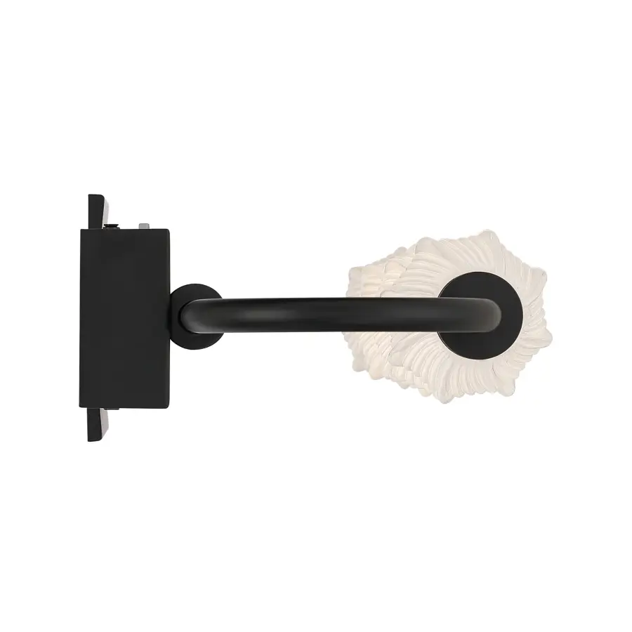 Geode LED Outdoor Wall Mount in Matte Black - Image 5