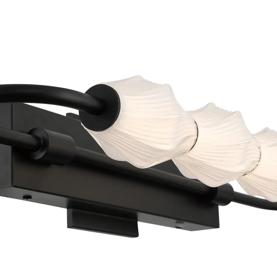 Geode LED Outdoor Wall Mount in Matte Black - Image 6