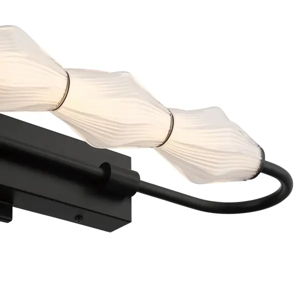 Geode LED Outdoor Wall Mount in Matte Black - Image 7