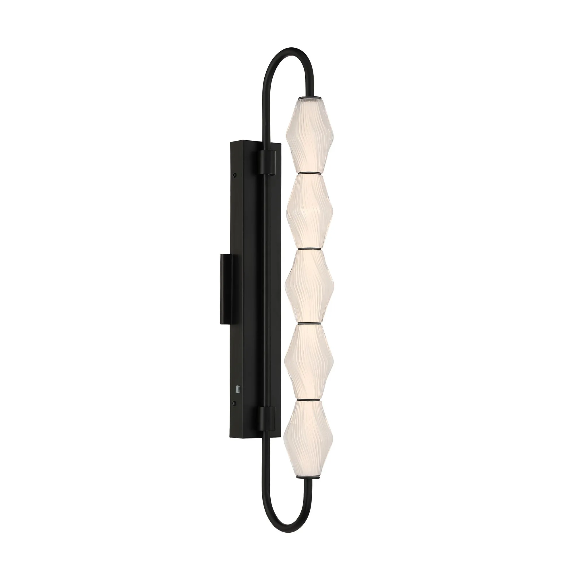 Geode LED Outdoor Wall Mount in Matte Black